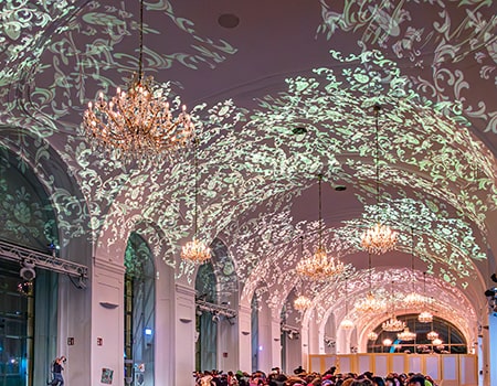 Bericht über Schönbrunn Palace Concerts in der Orangerie - der tolle Saal in der Orangerie von Schloss Schönbrunn - www.wien-erleben.com