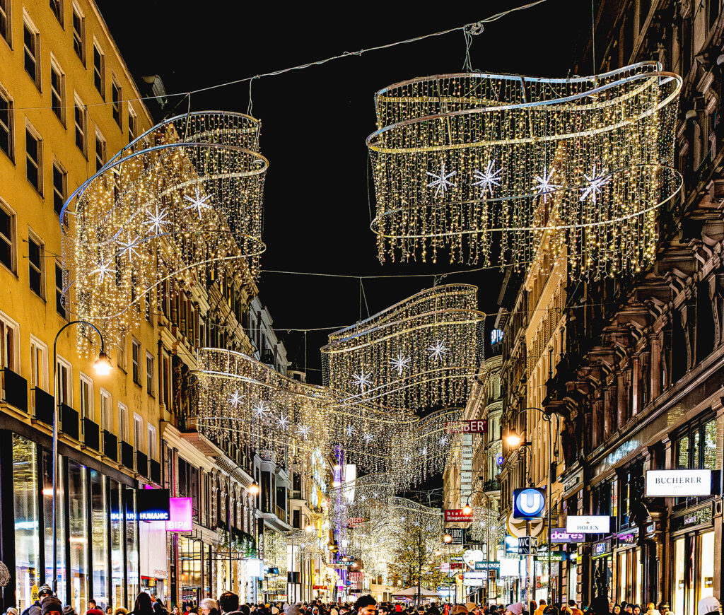 Weihnachtsbeleuchtung in Wien - Kärntnerstraße - www.wien-erleben