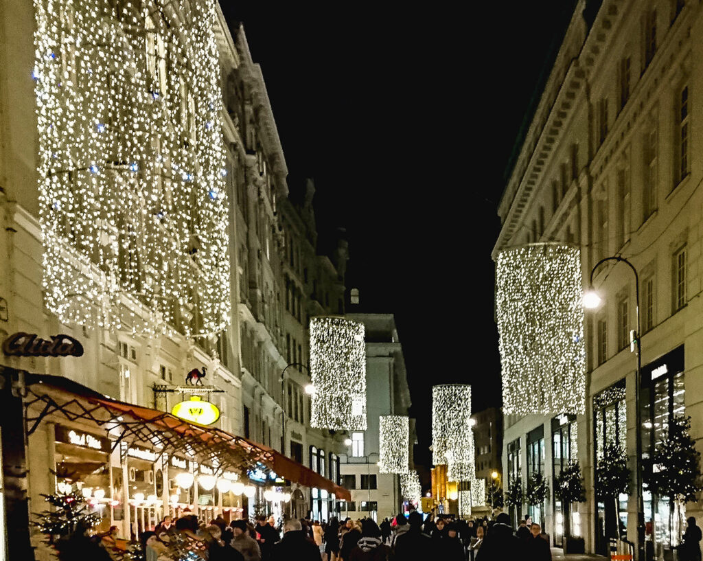 Weihnachtsbeleuchtung in Wien - Bognergasse - www.wien-erleben