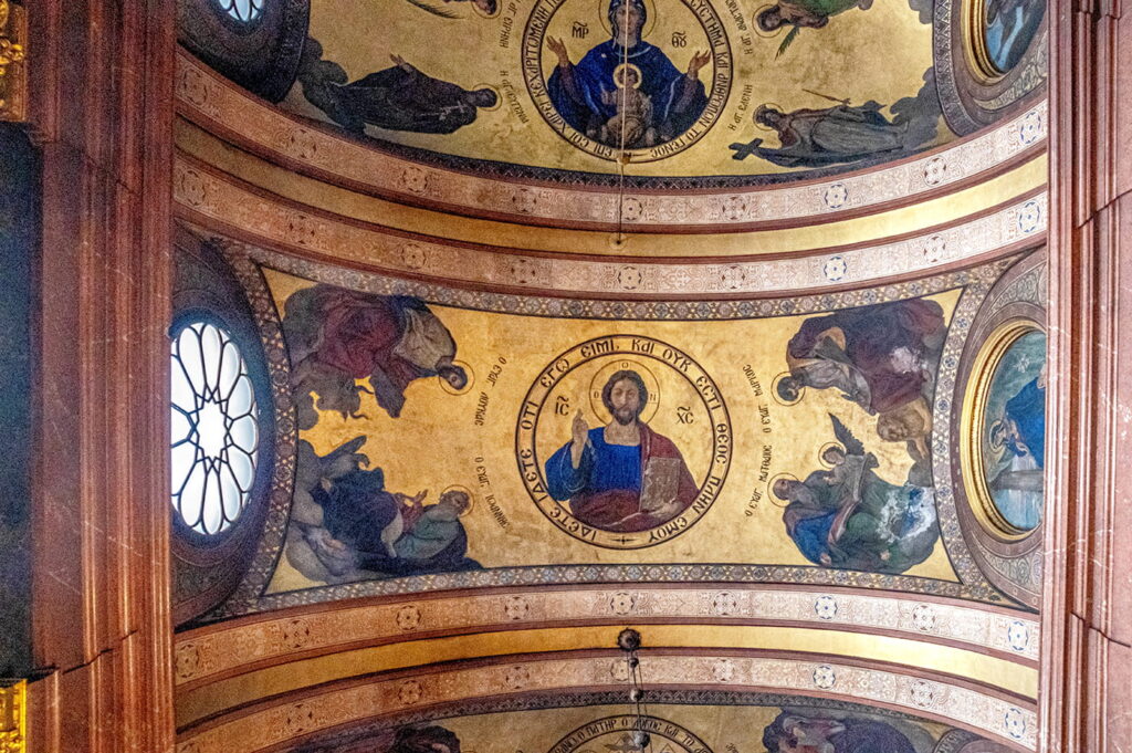Griechenkirche Wien Vienna - Innenraum Deckengemälde - www.wien-erleben.com