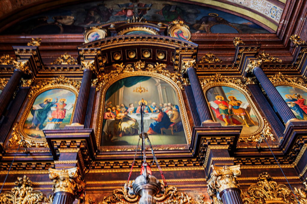 Griechenkirche Wien Vienna - Innenraum Gemälde - www.wien-erleben.com