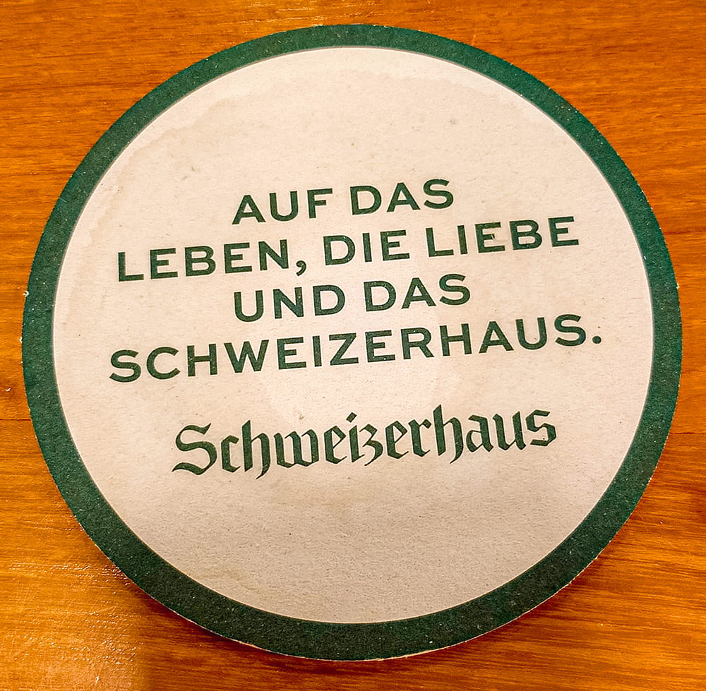 Das Schweizerhaus im Wiener Prater - Bierfilzl-Weisheit - www.wien-erleben - Fotos by Peter Muck